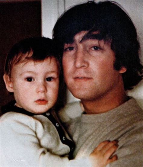 ♡♥john Lennon Holds His First Born Son Julian Click On Pic To See A Full Screen Pic In A