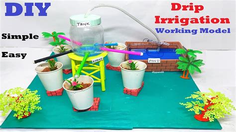Drip Irrigation Working Model 3d For Science Exhibition Diy Science
