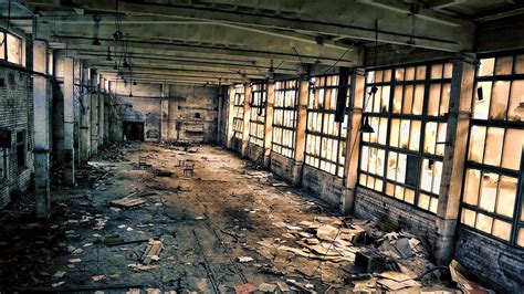 An Old Abandoned Warehouse At Midnight 1920 × 1080 • Rabandonedporn Abandoned Warehouse