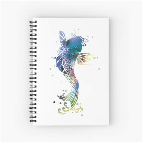 Koi Fish Spiral Notebook By Monnprint Redbubble