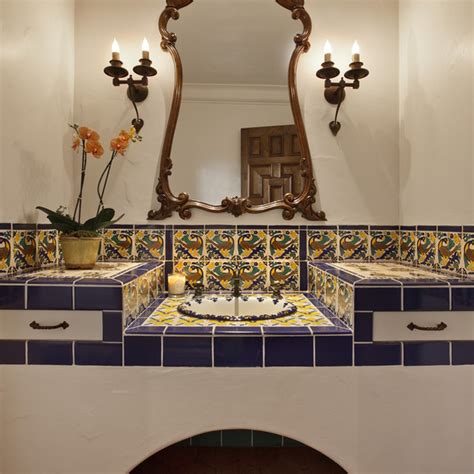 This part's like adding a giant bow to a present. Design a Stunning Spanish Bathroom