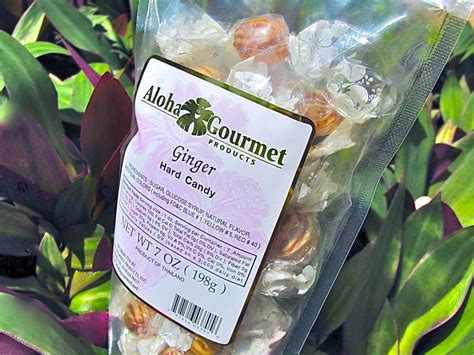 Ginger Hard Candy Aloha Gourmet Products Inc