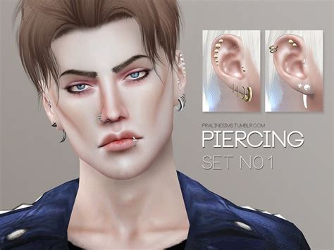 Sims 4 Pralinesims Piercings Set