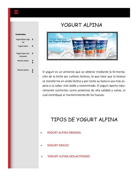 Calaméo Yogurt Alpina