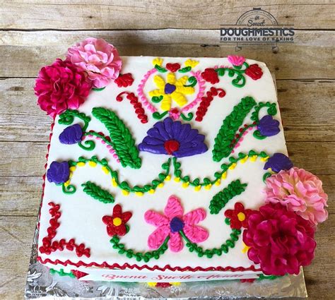 Fiesta Cake By Sweet Doughmestics Fiesta Cake Sheet Cake Designs