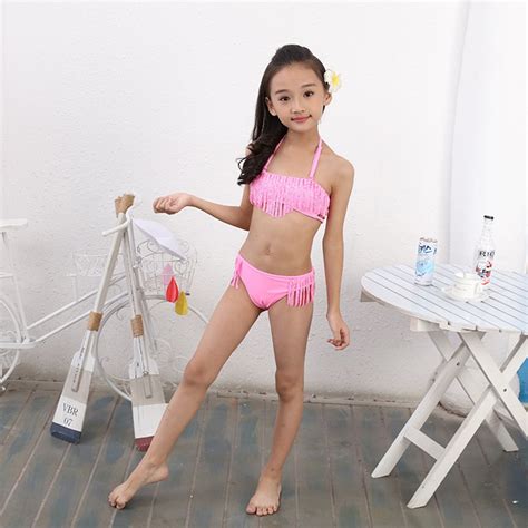Ms Shang От 7 до 16 лет детский купальный костюм для девочек топ на