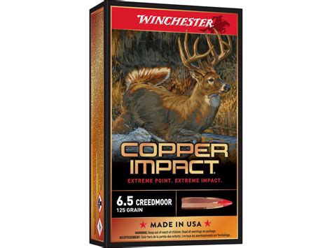 Winchester Deer Season Xp Copper Impact Ammo 65 Creedmoor 125 Grain