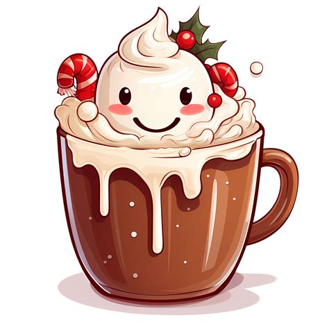 Christmas Hot Chocolate Coffee Clipart Illustration Ai Generative 31767179 Png
