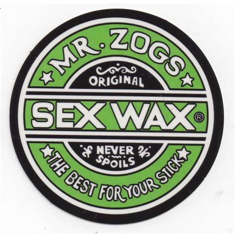 mr zoggs sex wax sticker 3 circular green