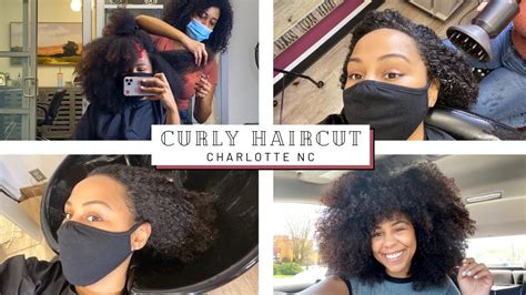 My First Natural Hair Salon Visit In Charlotte Nc Curly Cut Youtube
