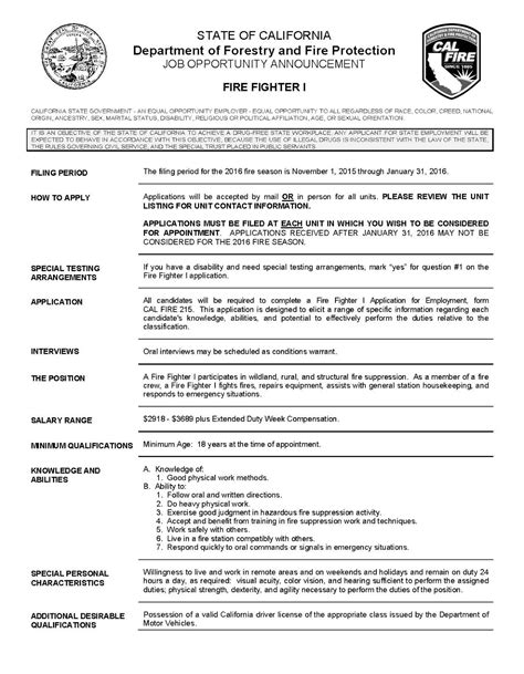 The cal fire office of the state fire marshal (osfm) fire engineering & investigations division (fei) is the licensing and certification authority for statewide programs which. CAL FIRE Inyo-Mono-San Bernardino Unit: NOW ACCEPTING ...