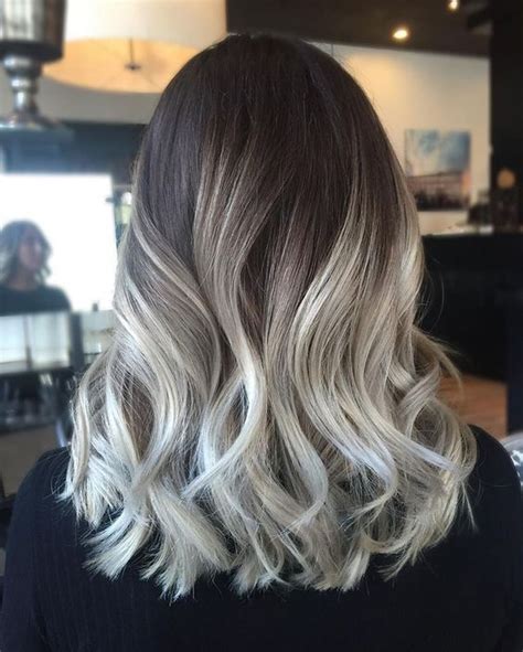 Hair Color Grey Silver Ombre Hair Color Hair Color Balayage Blonde