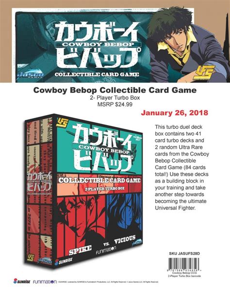 Cowboy Bebop Two Player Turbo Box Legendary Wolf Games