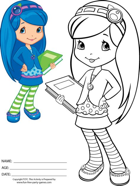 Blueberry Muffin From Strawberry Shortcake Coloring Pages