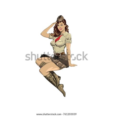 1092 Pinup Girl Military Images Stock Photos And Vectors Shutterstock