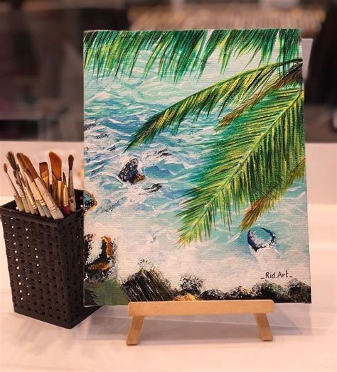 All You Need Is A Palm Tree And Cool Breeze Tree Painting Canvas