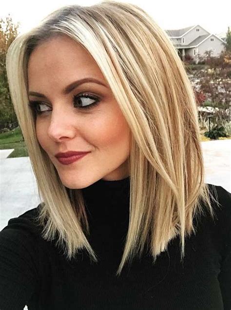 16 short to medium hairstyles for women blonde balayage wavy hairstyle. 23 Medium Length Trendy Hairstyles For Women in 2019 ...