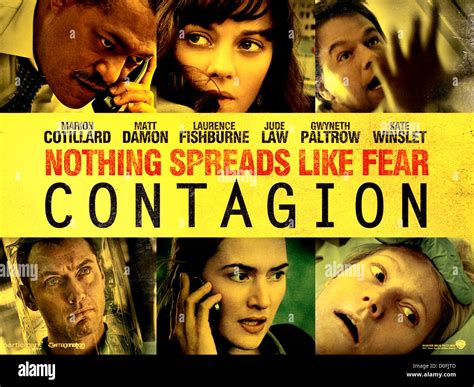 Contagion Poster For 2011 Warner Bros Film Stock Photo Alamy