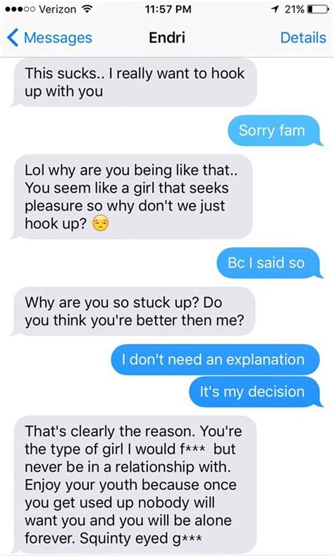 Guy Launches Vicious Text Rant After His Tinder Date Refuses To Have
