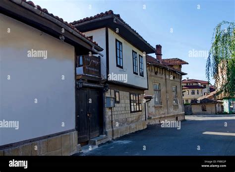 Razgrad Town Street And House Old House In Revival Quarter Varosha