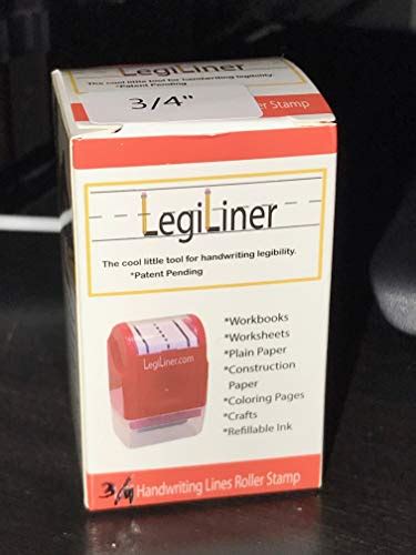 Legiliner 3 4 Dashed Handwriting Line Rolling Self Inking Stamp Handwriting Practice Tool