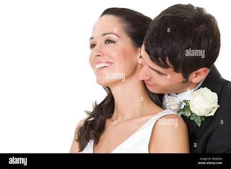 Bride And Groom Hugging Stock Photo Alamy
