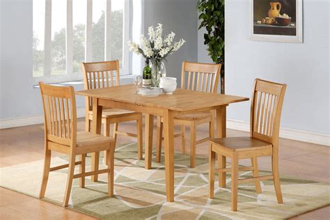 It includes a round table and 4 chairs, making it ideal for everything from. 3-PC RECTANGULAR DINETTE KITCHEN TABLE w/2 WOOD SEAT ...
