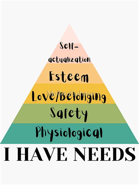 I Have Needs Maslows Hierarchy Of Needs Psychology Funny T