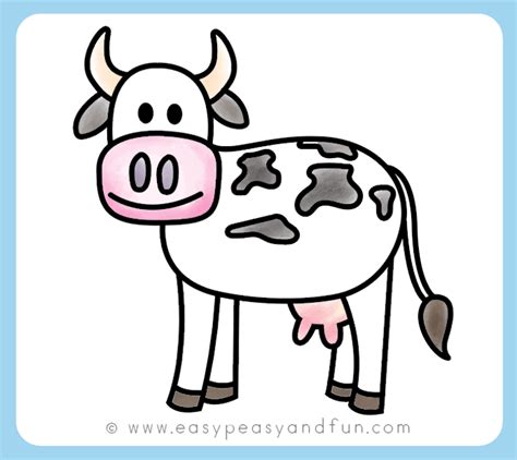 Easy Cow Pictures To Draw All About Cow Photos