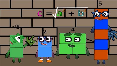 Numberblocks Pythagoras Theorem Drawing Remix Number Fun Learn To