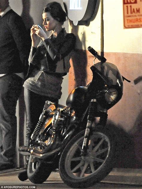 Katy Perry Ditches Bottle Blue Hair For Bad Girl Biker Look Daily