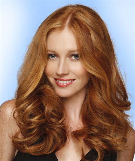 Long Wavy Copper Hairstyle