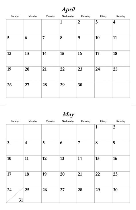 April May 2015 Calendar Template Free Stock Photo Public Domain Pictures