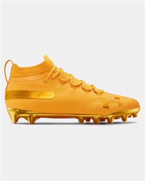 Under Armour Mens Ua Spotlight Suede Mc Football Cleats In Yellow For