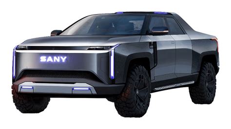 Chinese Electric Pickup Truck From Sany Group Revealed On Patents