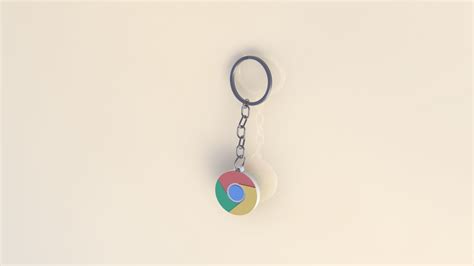Stl File Keychain Chrome・3d Printable Model To Download・cults
