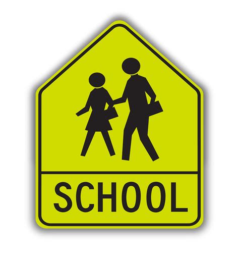 Sw24 1 Ca School Crosswalk Warning Symbol Sign Special Warning