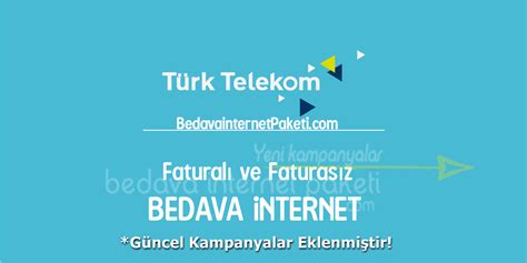 Türk Telekom Avea Bedava İnternet Paketleri Ekim 2019 Bedava
