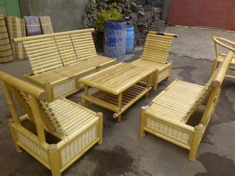 Check out our bamboo furniture selection for the very best in unique or custom, handmade pieces from our coffee & end tables shops. Bamboo Sofa Set - ETHICA ONLINE