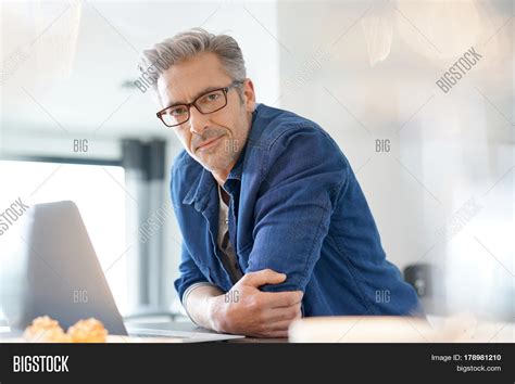Handsome 45 Year Old Man Home Image And Photo Bigstock