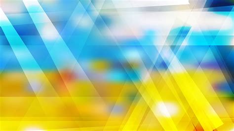 Blue Yellow And White Geometric Abstract Background Vector Image Ai Eps