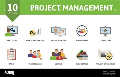 Project Management Icon Set Contains Editable Icons Project Management