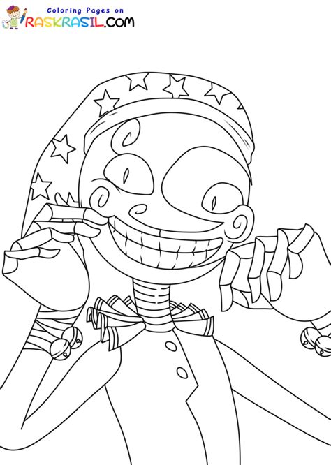 Coloriage Fnaf Moondrop à Imprimer