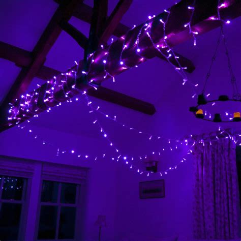 Core Connect 10m 100 Purple Connectable Fairy Lights Clear Cable In