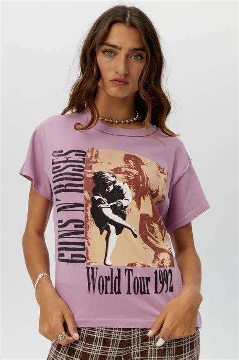 guns n roses 1992 reverse girlfriend tee thelma and thistle