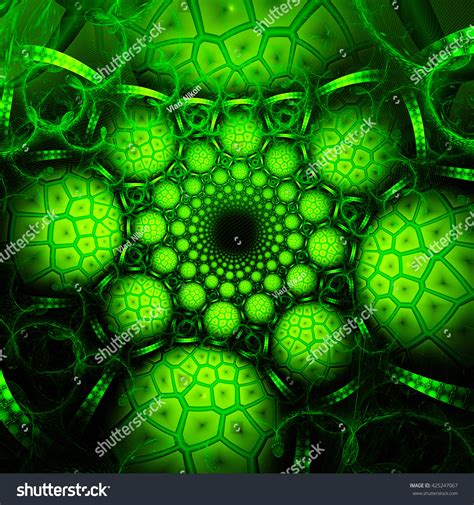 Animal Cells Under Microscope Extraterrestrial Biological Stock