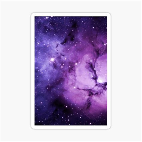 Purple Galaxy Sticker For Sale By Phantastique Redbubble