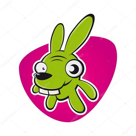 Crazy Cartoon Rabbit — Stock Vector © Shockfactorde 78402668