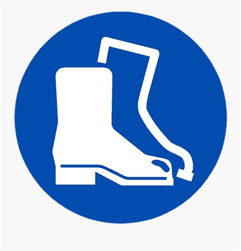 Feet Protection Symbol Wear Safety Boots Sign Free Transparent