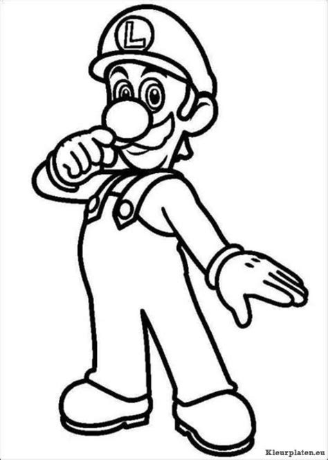 Super Mario Bros Kleurplaat 43900 Kleurplaat